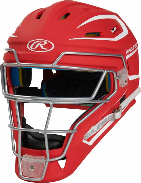 Rawlings Adult SR Hockey-Style Catcher's Helmet CHMACH 2 Rawlings Adult SR Hockey-Style Catcher's Helmet CHMACH