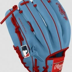 Rawlings Heart Of The Hide Custom Pro206 12" Sky Blue/Red -Baseball Gloves Sales Store rawlings rawlings heart of the hide custom pro206 1