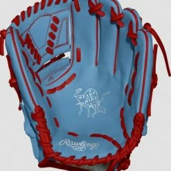 Rawlings Heart Of The Hide Custom Pro206 12" Sky Blue/Red -Baseball Gloves Sales Store rawlings rawlings heart of the hide custom pro206 2