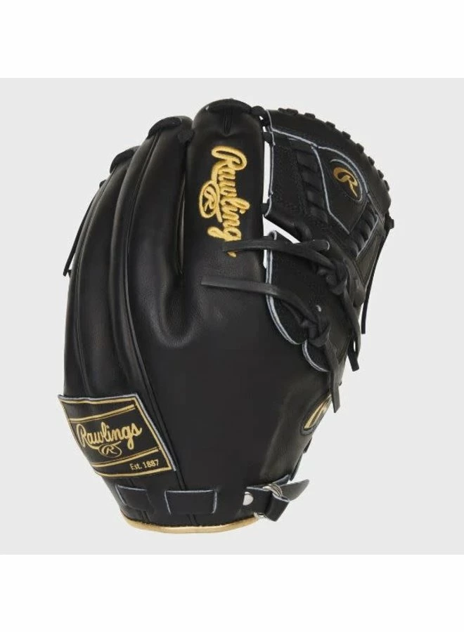 Rawlings Pro Label 7 Black Heart Of The Hide Infield/Pitchers Glove 3 Rawlings Pro Label 7 Black Heart Of The Hide Infield/Pitchers Glove