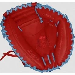 Rawlings Pro Preferred Custom ProSCM33 Catchers 33" Red/Sky Blue -Baseball Gloves Sales Store rawlings rawlings pro preferred custom proscm33 ca 2